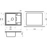 Кухонная мойка GRANULA GR-6503 пирит 6503 PIPIT