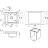 Кухонная мойка GRANULA KS-6004, алюминиум 6004 ALYUMIHIYM