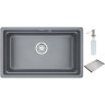 Кухонная мойка GRANULA KS-7303U, алюминиум 7303iU ALYUMIHIYM
